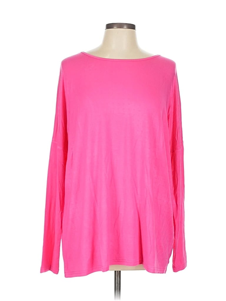 Pre-owned Assorted Brands Long Sleeve T-shirt In Pink