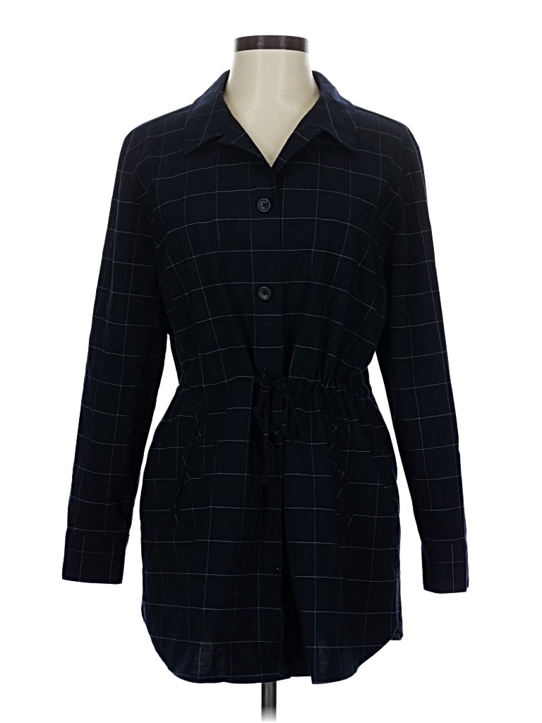 Pre-owned Banana Republic Factory Store Long Sleeve Button Down Shirt In Black