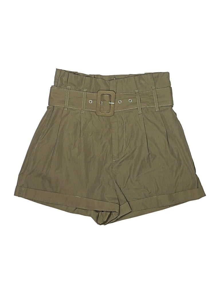 Pre-owned Primark Khaki Shorts In Green