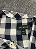 Talbots Checkered-gingham Black Gray Long Sleeve Blouse Size XS - photo 7