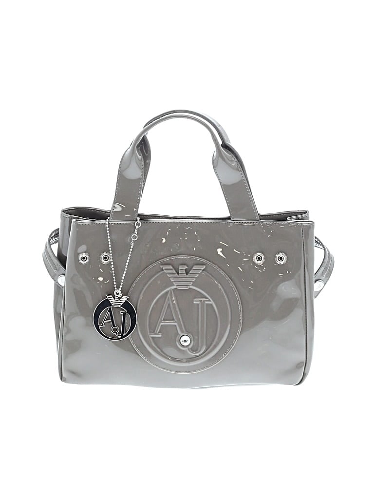 Pre-owned Armani Jeans Satchel In Gray