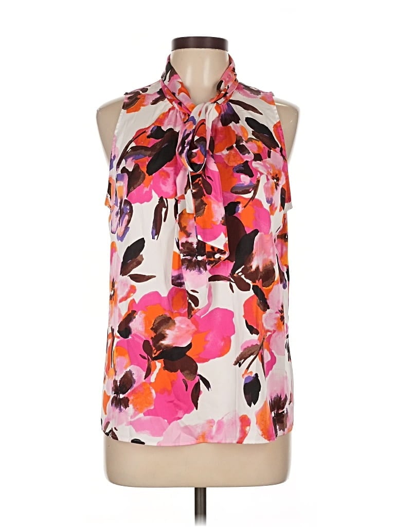 Pre-owned Bar Iii Sleeveless Blouse In Pink