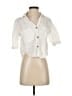 Zara Ivory White 3/4 Sleeve Button-Down Shirt Size XS - photo 1