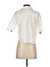 Zara Ivory White 3/4 Sleeve Button-Down Shirt Size XS - photo 2