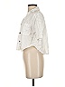 Zara Ivory White 3/4 Sleeve Button-Down Shirt Size XS - photo 5