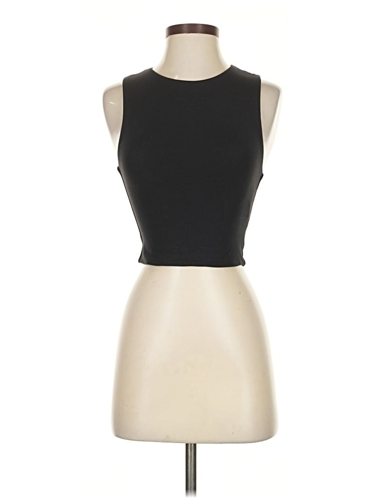 Pre-owned Babaton Tank Top Black Strapless Neckline Tops