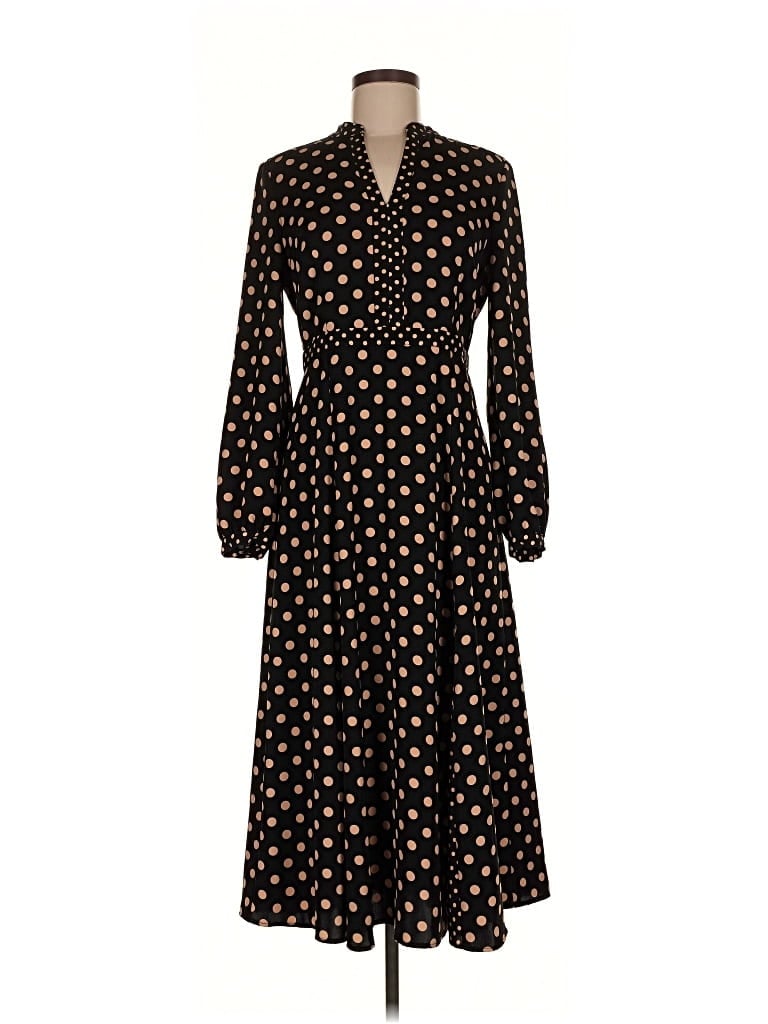 Pre-owned Hobbs London Casual Dress In Black