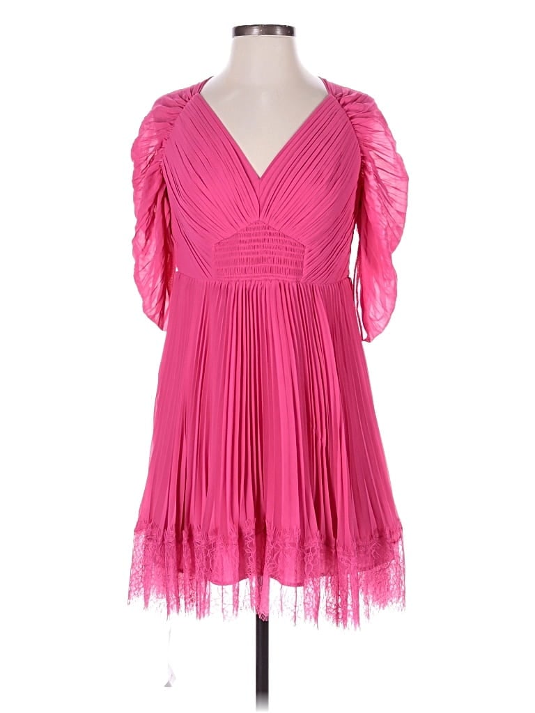Self-portrait Cocktail Dress In Pink