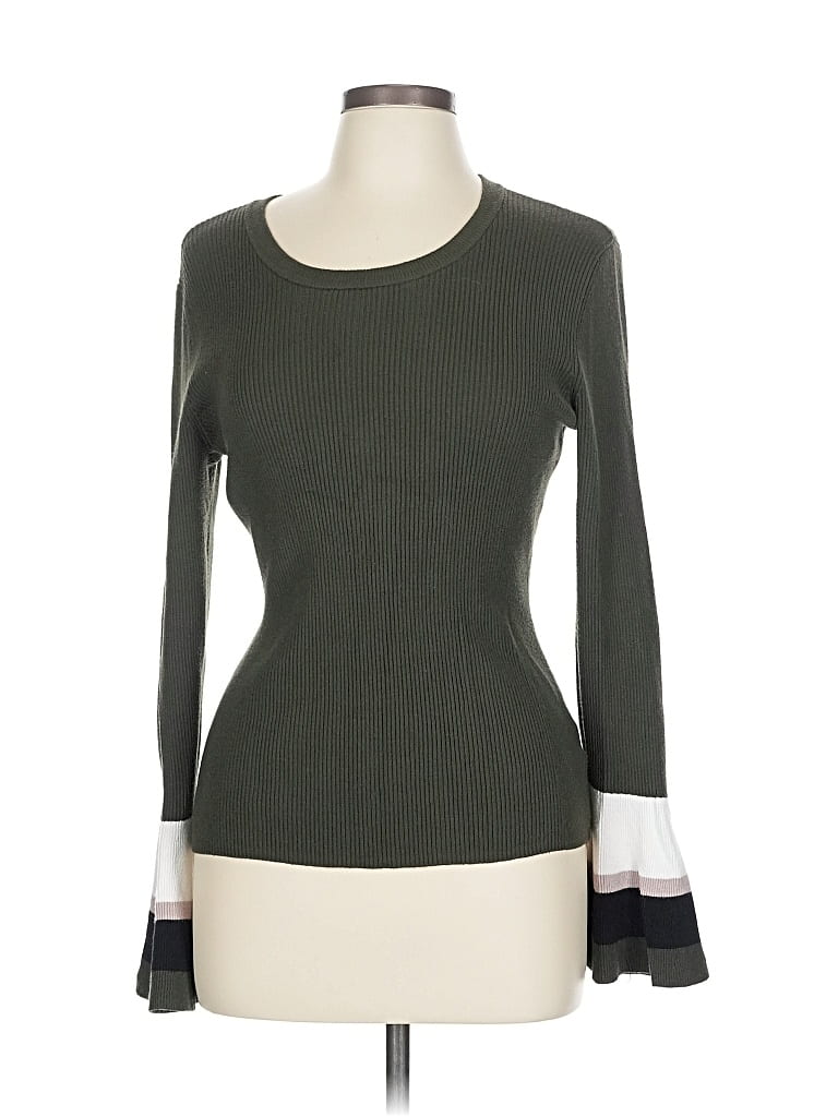 Pre-owned Marled By Reunited Pullover Sweater In Green