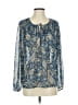 Daniel Rainn 100% Polyester Blue Long Sleeve Blouse Size S - photo 1