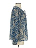 Daniel Rainn 100% Polyester Blue Long Sleeve Blouse Size S - photo 4
