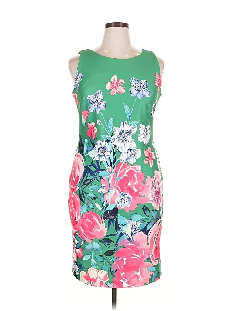 Pre-owned Roz & Ali Cocktail Dress In Green