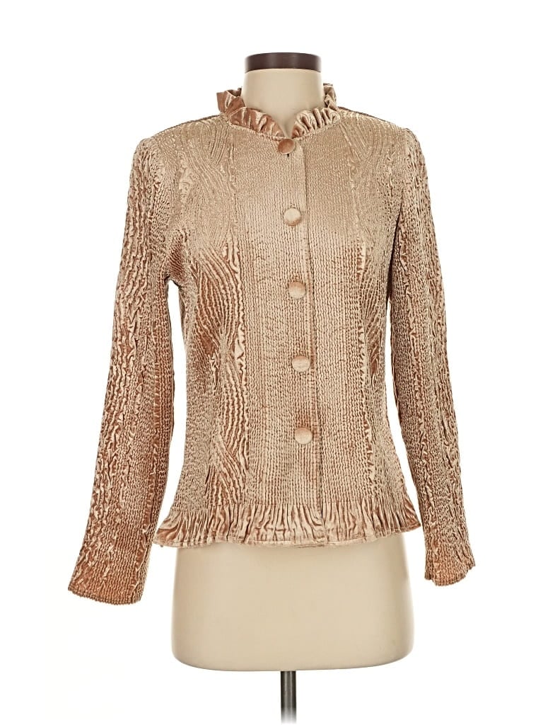 Pre-owned Chico's Jacket In Gold