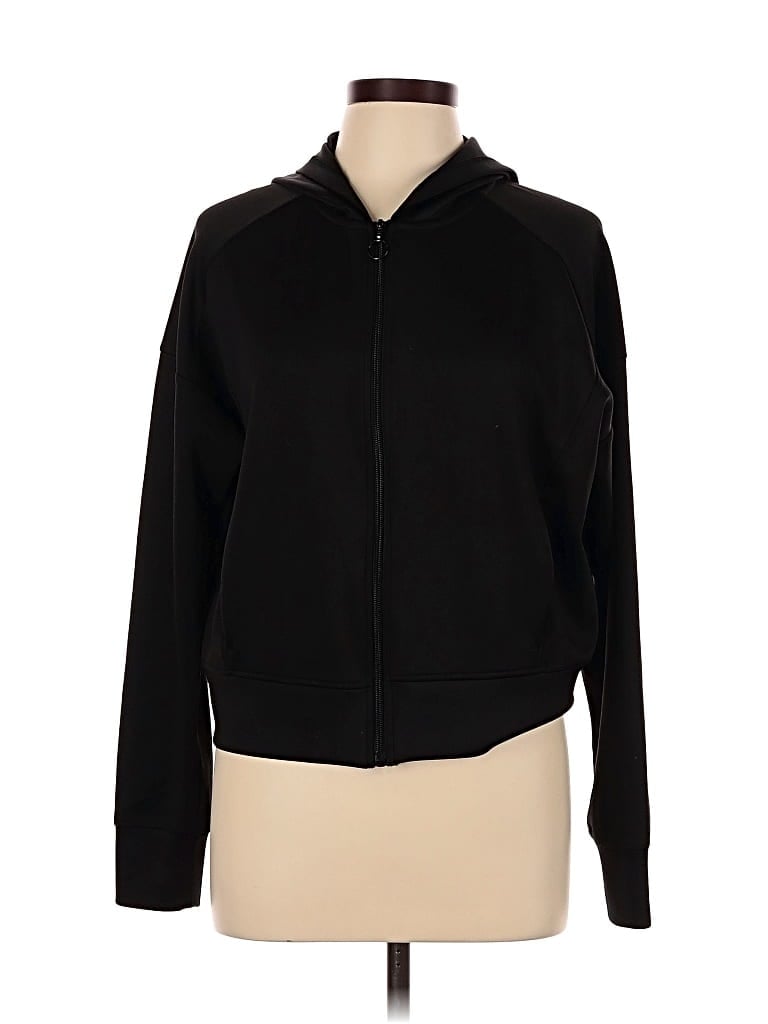 Pre-owned Yogalicious Zip Up Hoodie In Black