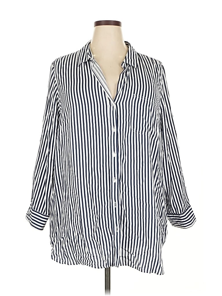 Pre-owned Velvet Heart 3/4 Sleeve Button Down Shirt In Silver