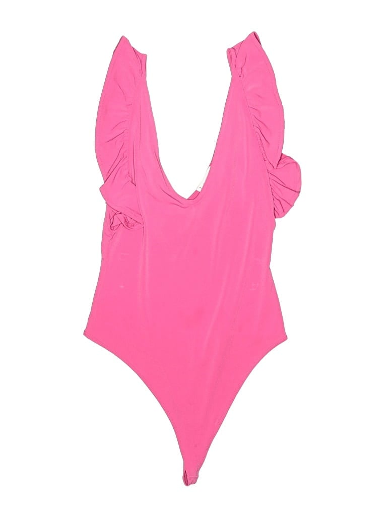 Pre-owned Leith Bodysuit In Pink