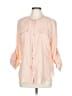Calvin Klein 100% Polyester Pink 3/4 Sleeve Blouse Size L - photo 1