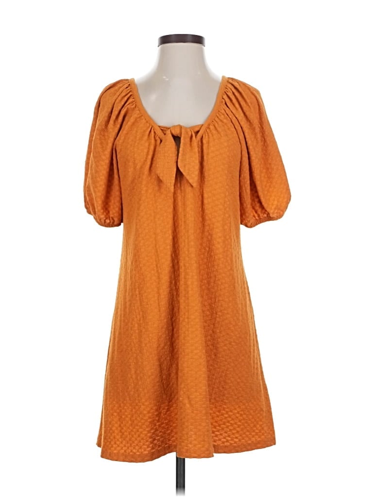 Pre-owned Mng Casual Dress In Orange