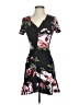 Aqua Floral Black Cocktail Dress Size S - photo 1