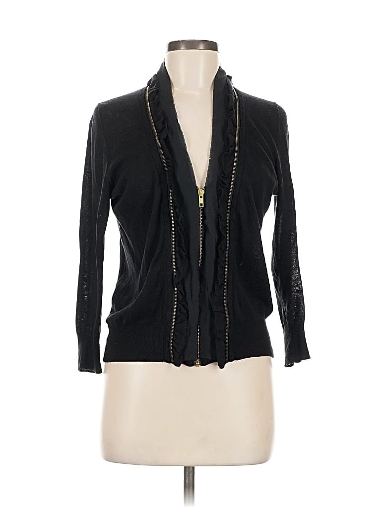 Pre-owned J.crew Factory Store Cardigan Sweater In Black