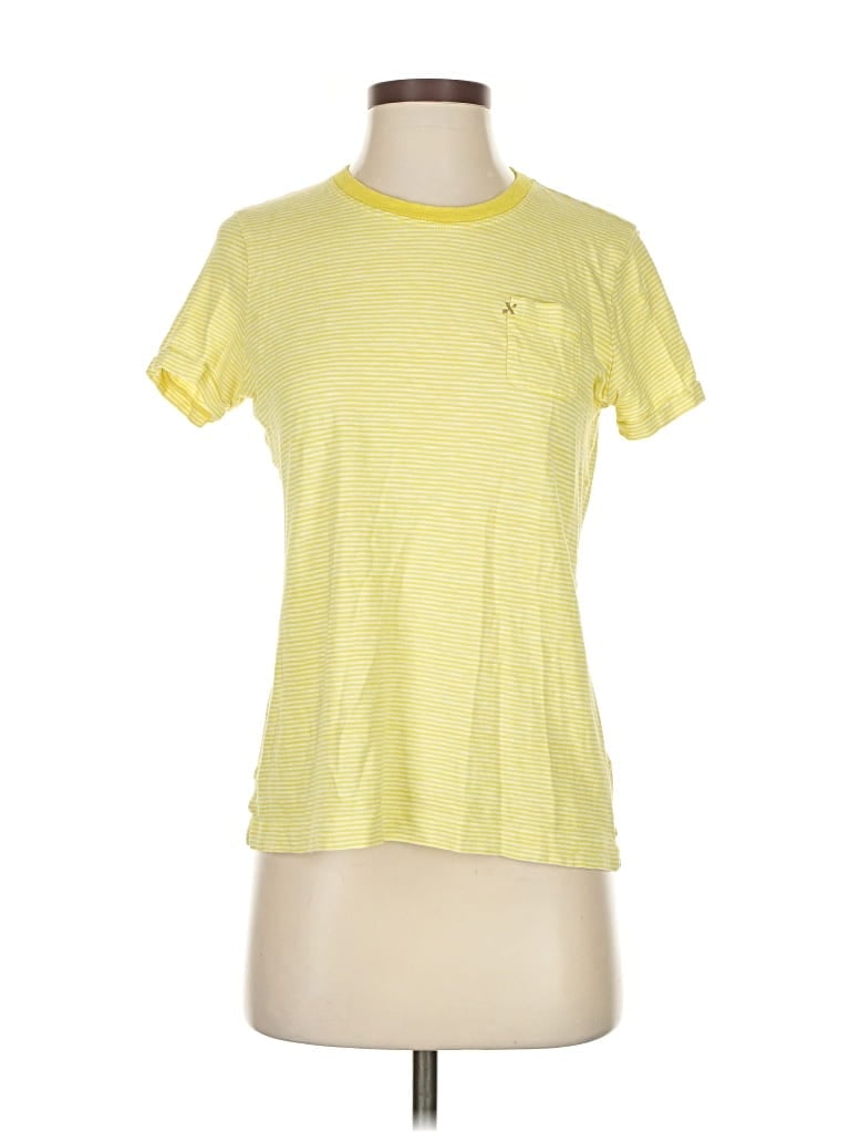 Pre-owned Alex Mill Short Sleeve T-shirt In Yellow