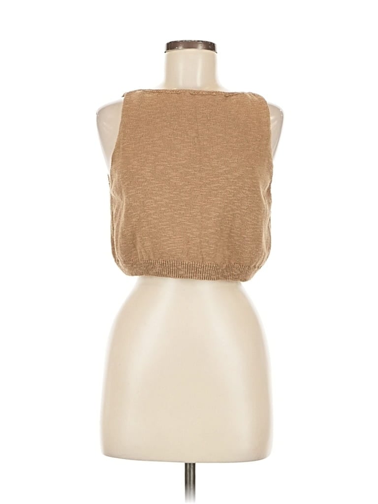 Pre-owned Commense Sleeveless Blouse In Brown