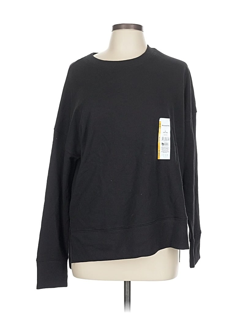 Pre-owned Time And Tru Long Sleeve T-shirt In Black