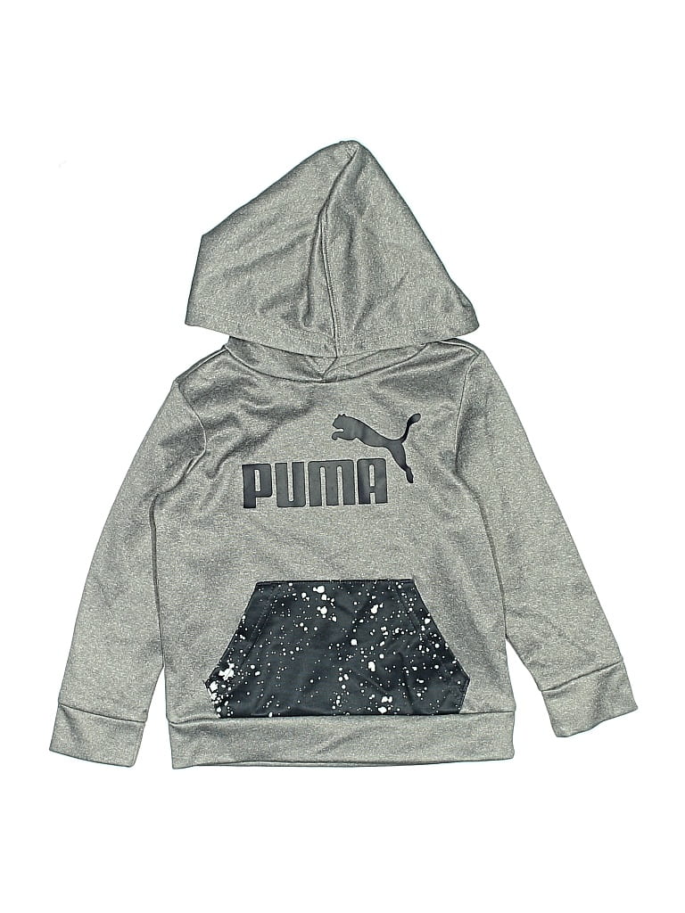 Pre-owned Puma Kids' Pullover Hoodie In Silver