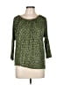 MICHAEL Michael Kors Green 3/4 Sleeve Top Size M - photo 1