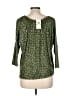 MICHAEL Michael Kors Green 3/4 Sleeve Top Size M - photo 2
