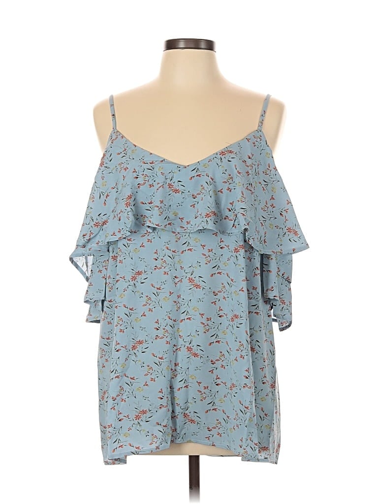 Pre-owned Bluheaven Sleeveless Blouse In Blue