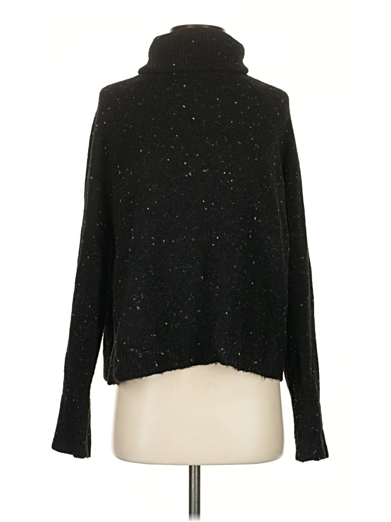 Pre-owned Aqua Turtleneck Sweater In Black