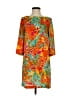 Zara Basic Print Orange Cocktail Dress Size XS - photo 1