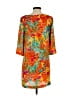 Zara Basic Print Orange Cocktail Dress Size XS - photo 2
