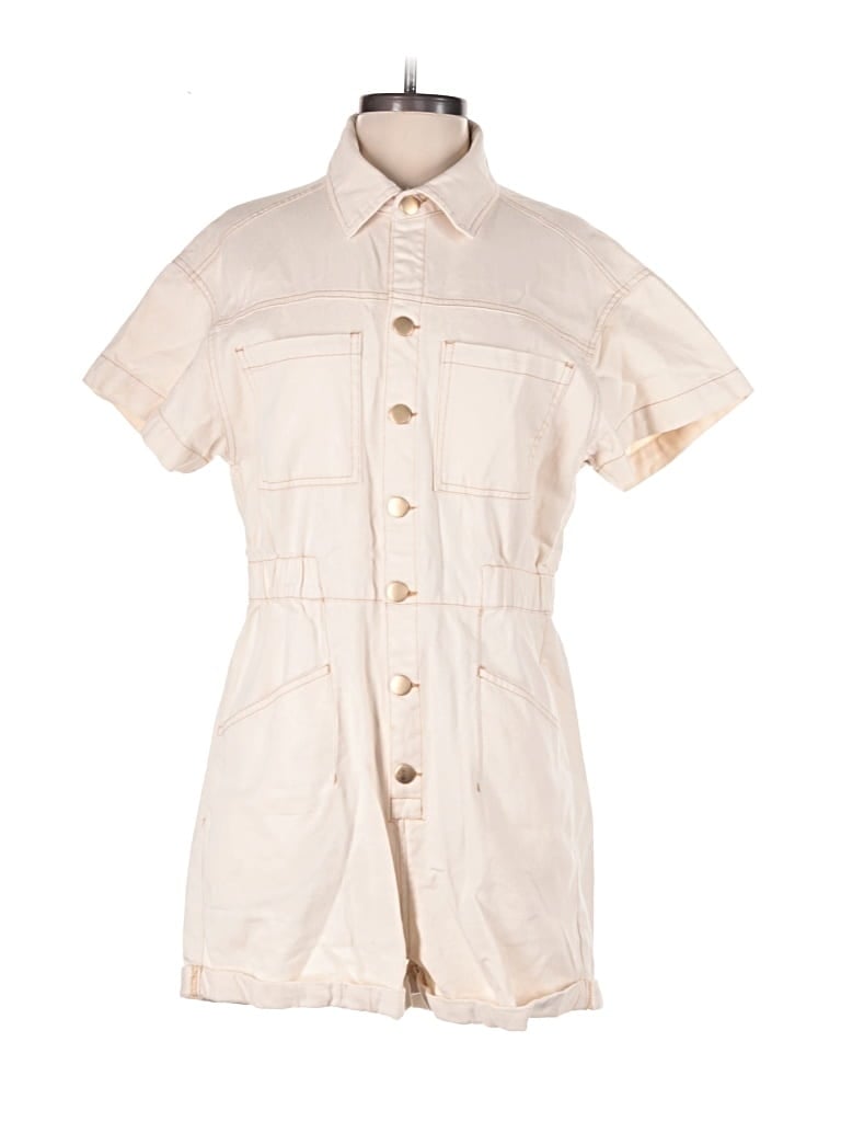 Pre-owned Altar'd State Romper In White