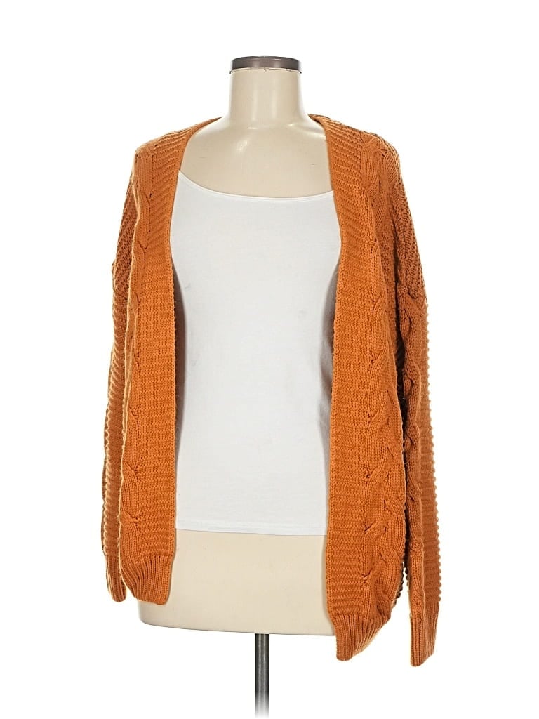 Pre-owned Unbranded Cardigan Sweater In Orange