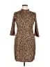 Slate & Willow Animal Print Brown Cocktail Dress Size XL - photo 1