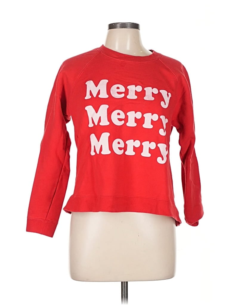 Pre-owned Show Me Your Mumu Pullover Sweater In Red