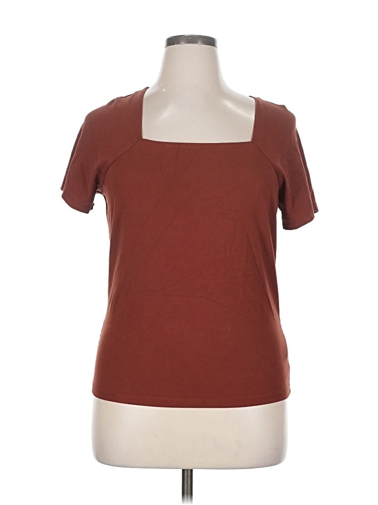 Pre-owned Gap Short Sleeve T-shirt In Brown