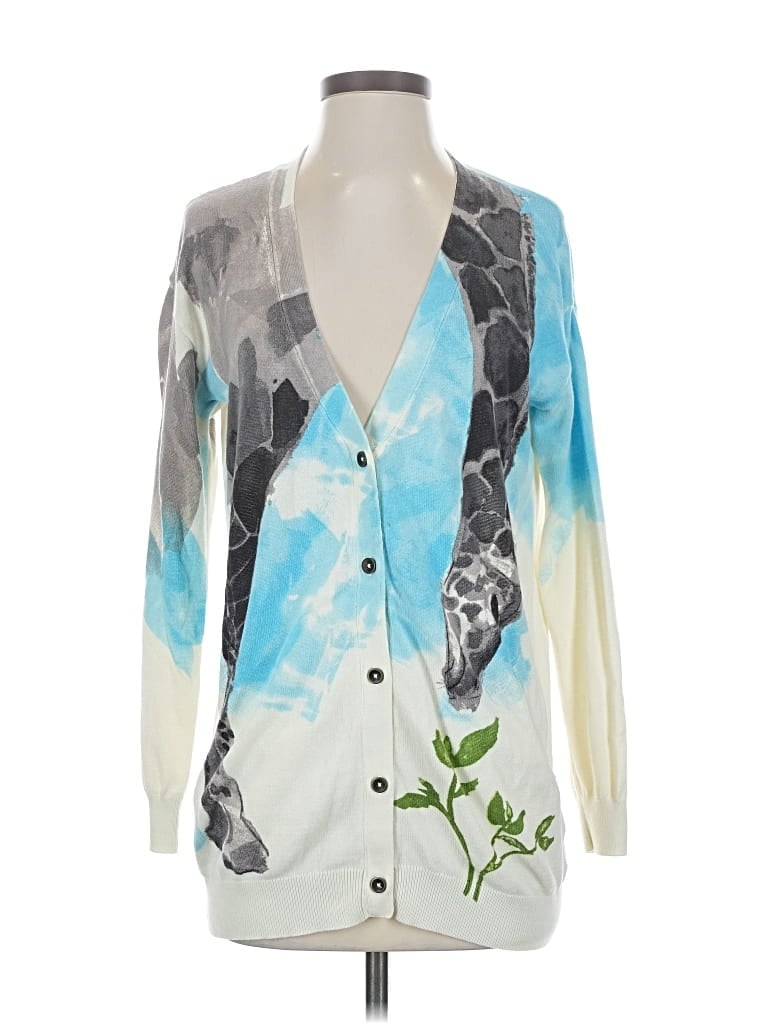 Pre-owned Moth Cardigan Sweater In Blue