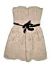 BCBGMAXAZRIA 100% Polyester Tan Ivory Cocktail Dress Size 6 - photo 1