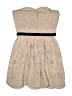 BCBGMAXAZRIA 100% Polyester Tan Ivory Cocktail Dress Size 6 - photo 2