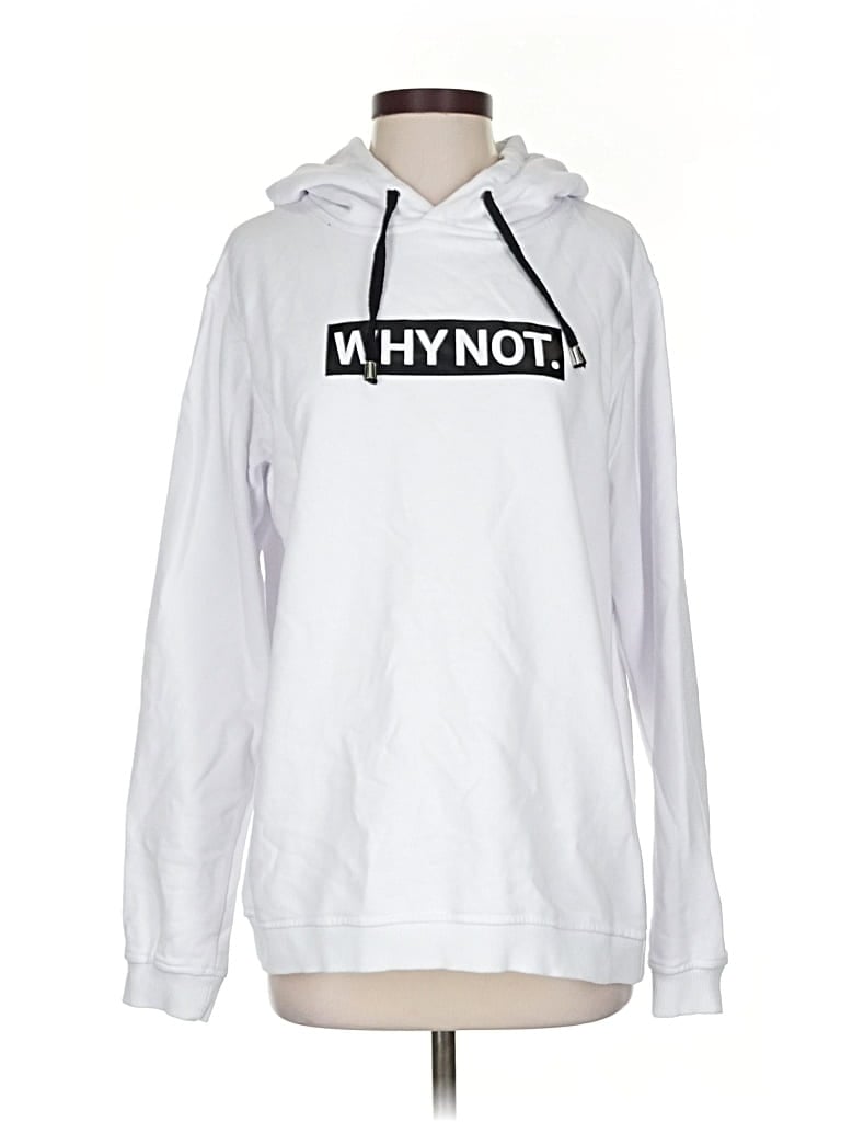 Pre-owned Assorted Brands Pullover Hoodie In White