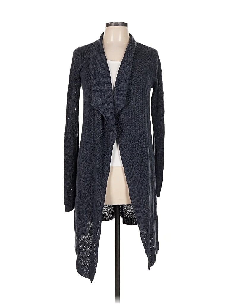 Pre-owned Line Cardigan Sweater In Gray