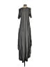 Final Touch Stripes Gray Casual Dress Size S - photo 2