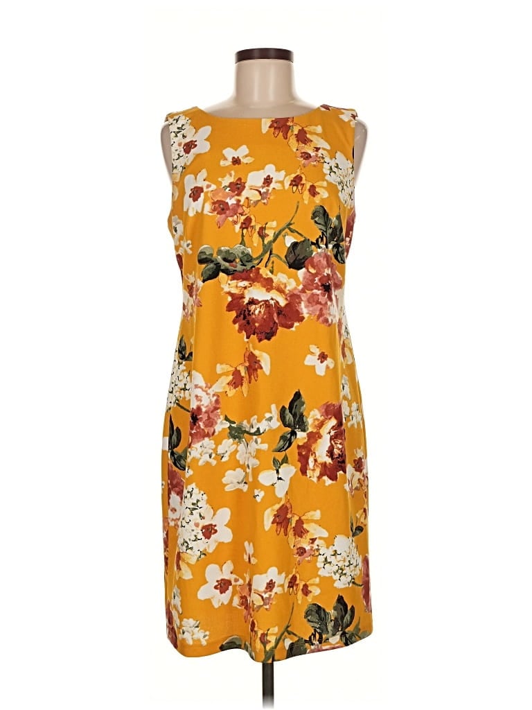 Pre-owned Apt. 9 Casual Dress In Yellow