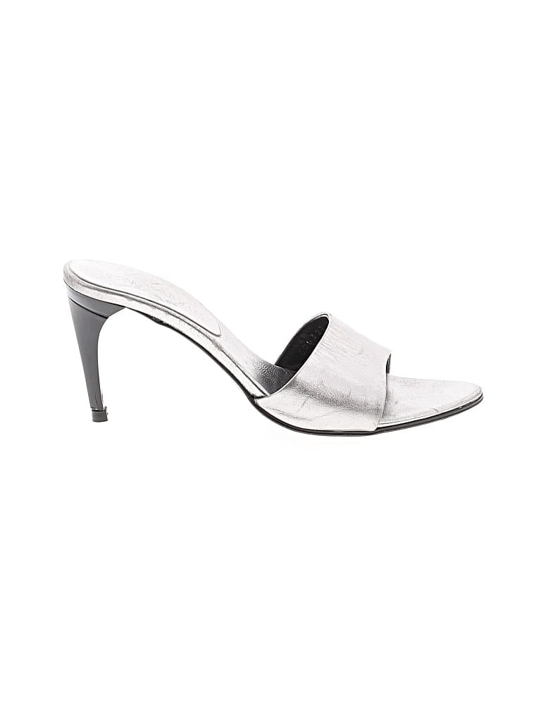 Pre-owned Emporio Armani Sandals In Silver
