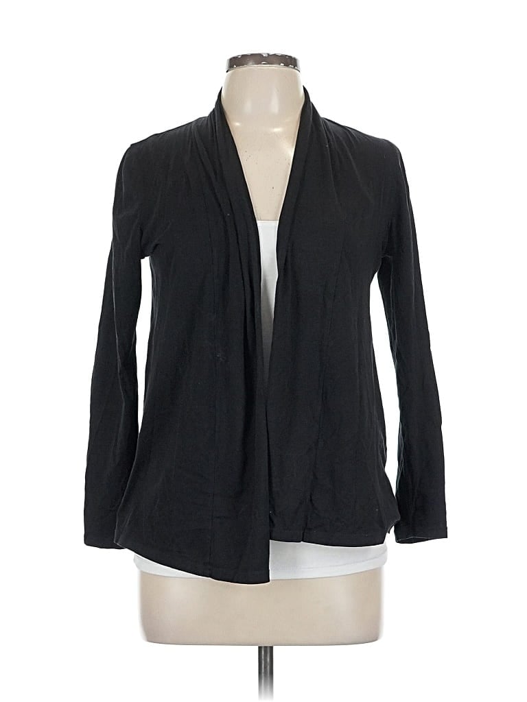 Pre-owned Talbots Cardigan Sweater In Black