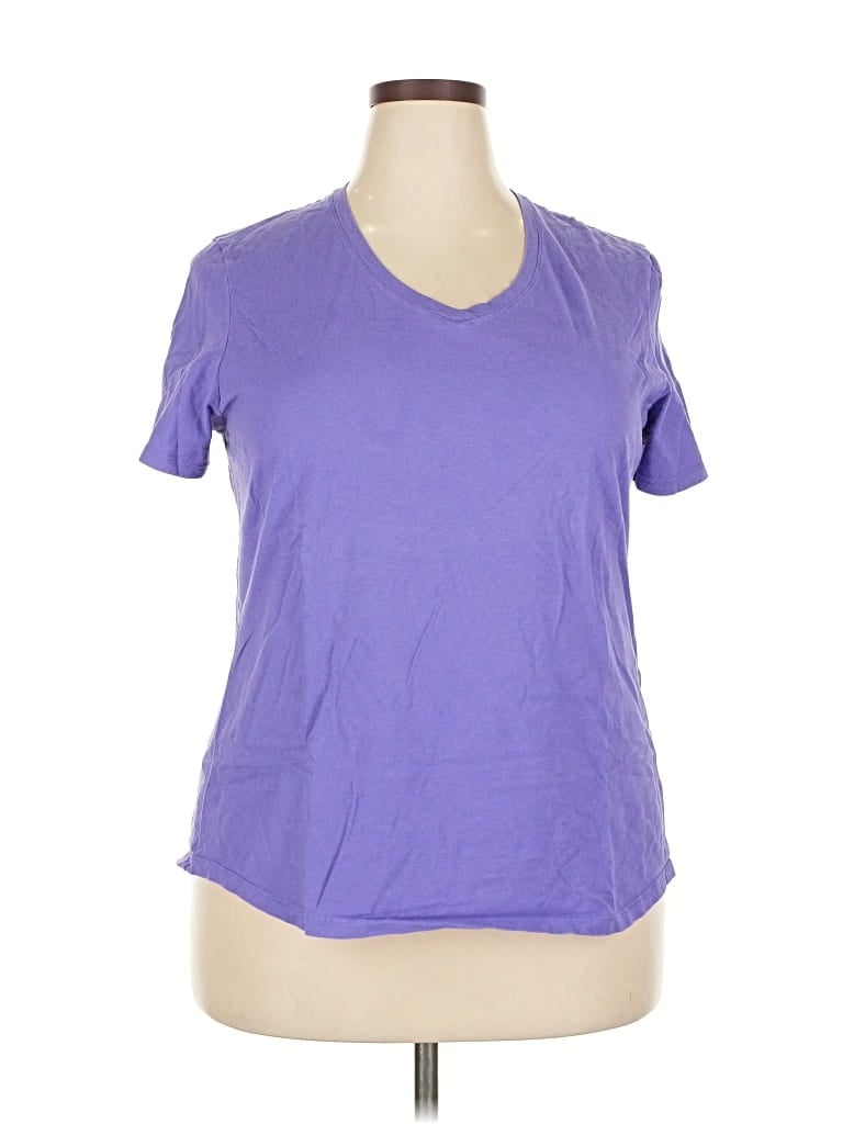 Pre-owned Just My Size Short Sleeve T-shirt In Purple