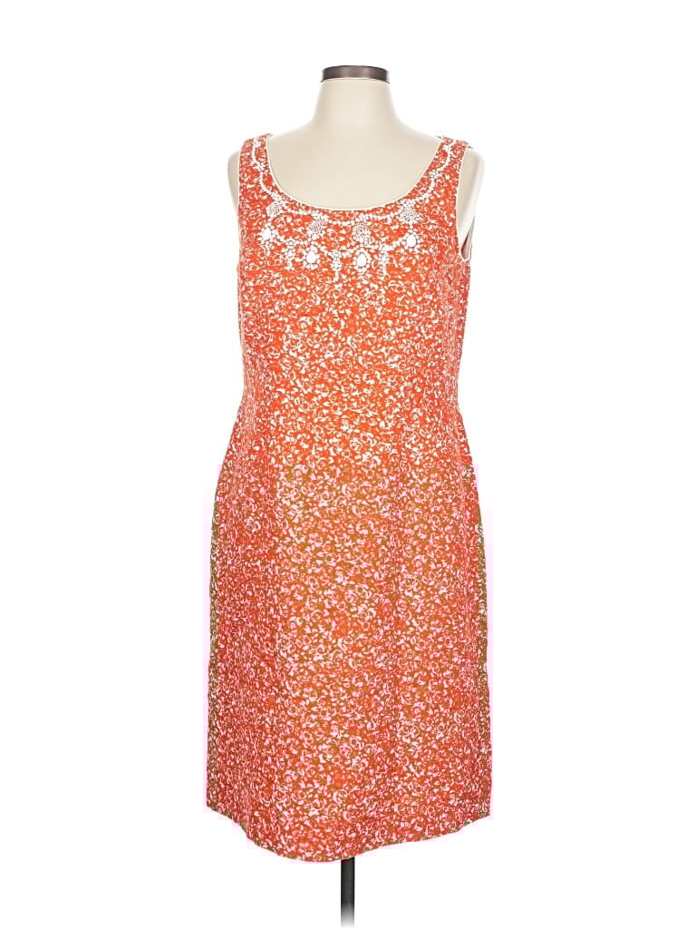 Pre-owned Tahari By Asl Cocktail Dress In Orange